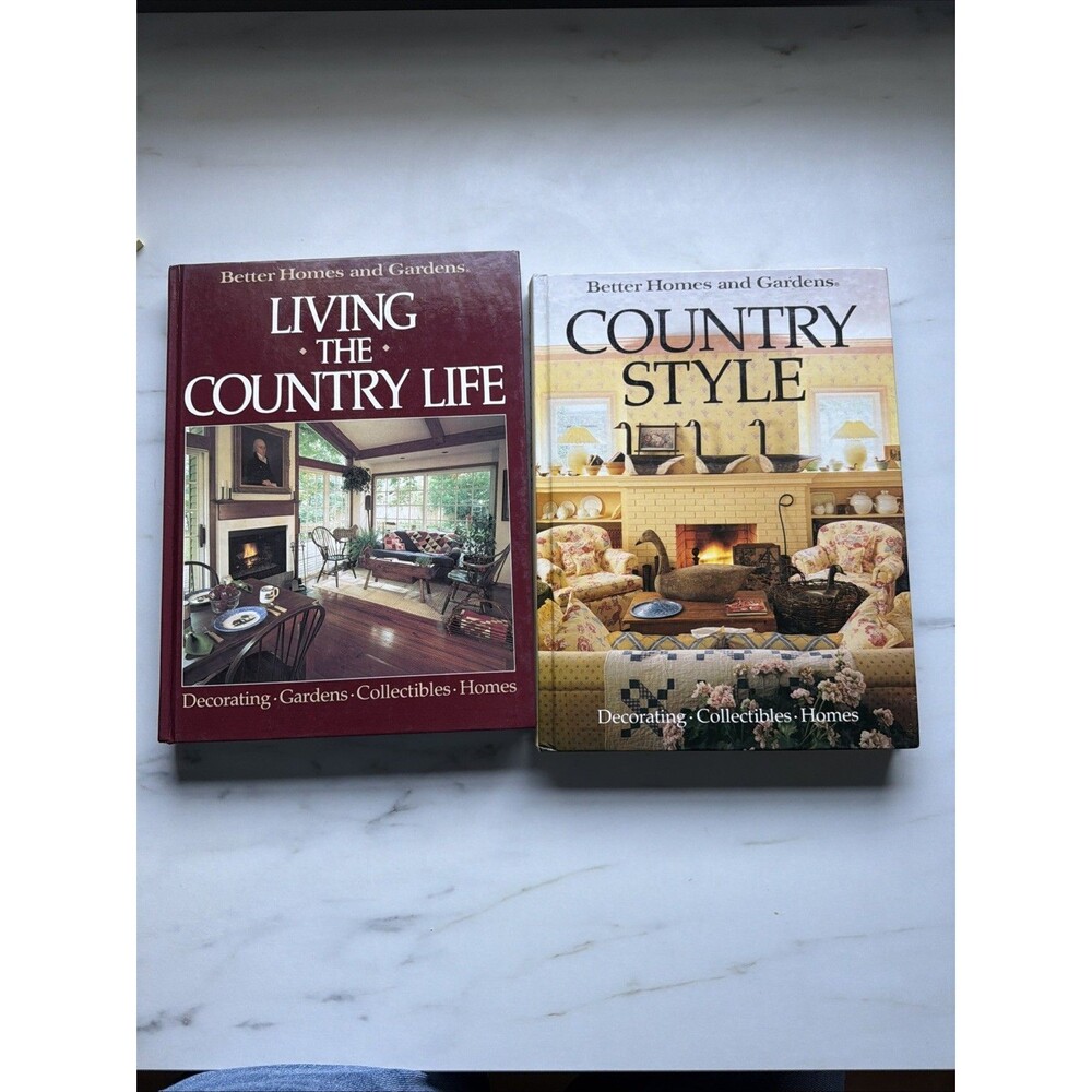 Vintage Better Homes And Gardens Country Style Home Decorating Books 1980s